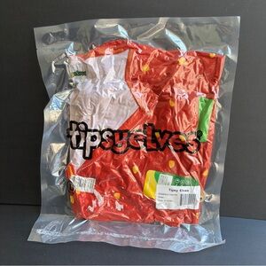 Tipsy Elves Strawberry Costume Hoodie Dress With Zipper,  Women's Large